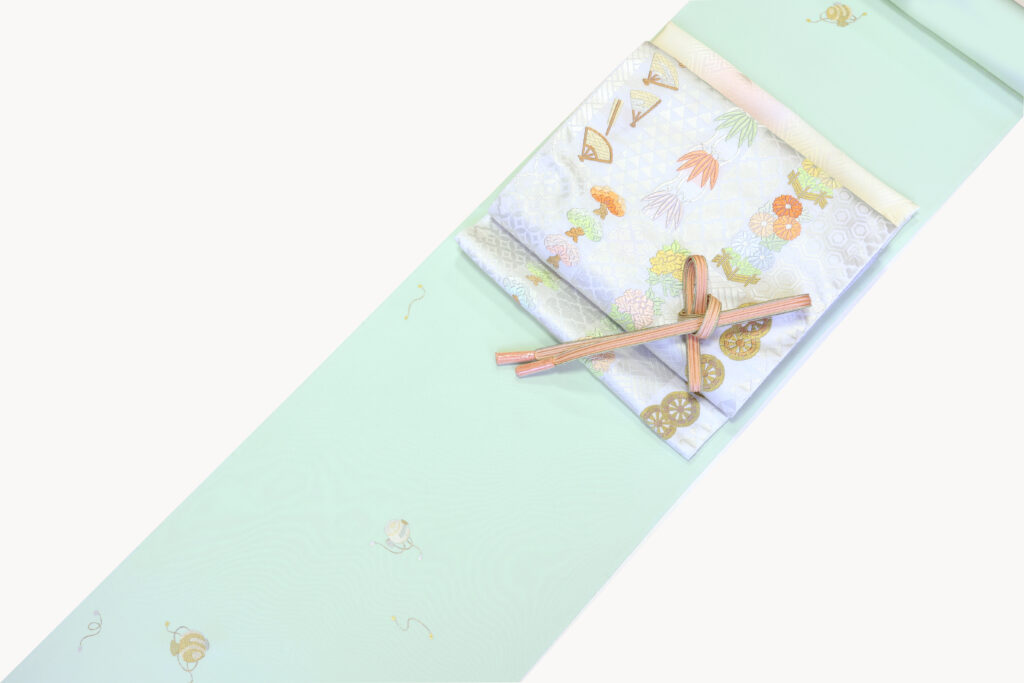 顔見世コーデ　小紋