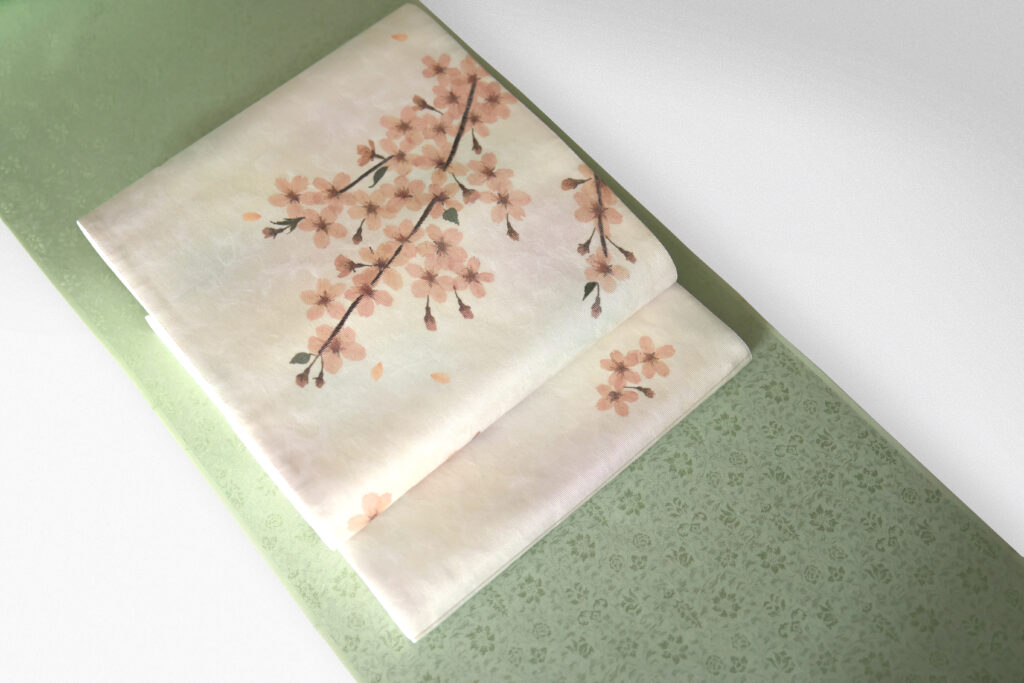 おし花の帯コーディネート