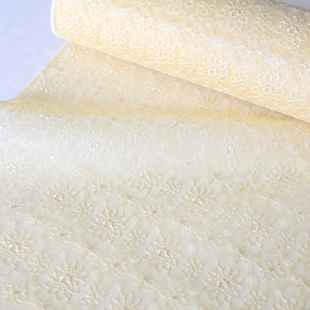 うすものコート（マリーゴールド柄、黄色）